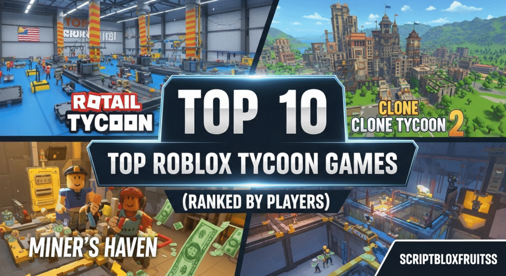 Top 10 Tycoons do Roblox